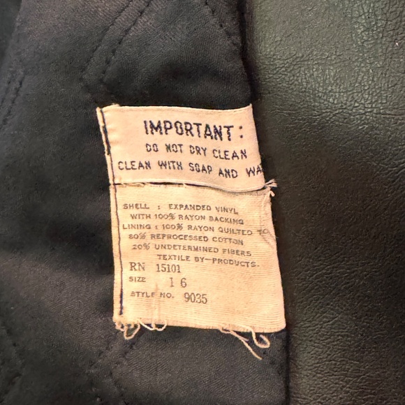 Vintage Lord James (made in Japan) Faux Leather Jacket Size M women's - Picture 5 of 12